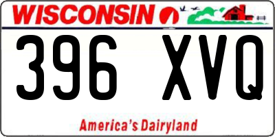WI license plate 396XVQ