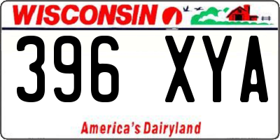 WI license plate 396XYA