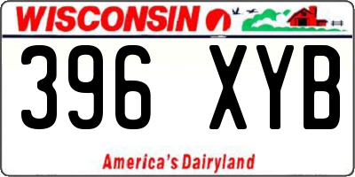WI license plate 396XYB