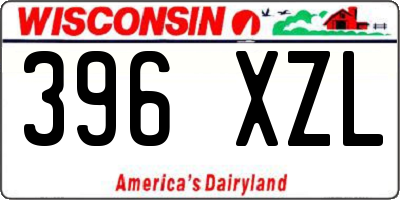 WI license plate 396XZL