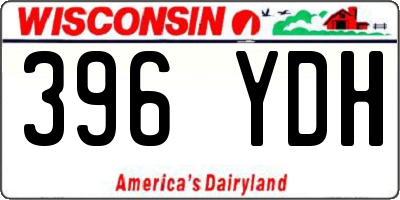 WI license plate 396YDH