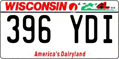 WI license plate 396YDI