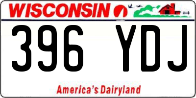 WI license plate 396YDJ