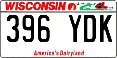 WI license plate 396YDK