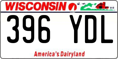 WI license plate 396YDL
