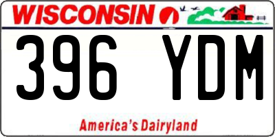 WI license plate 396YDM
