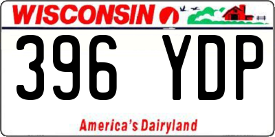 WI license plate 396YDP