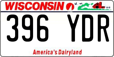 WI license plate 396YDR