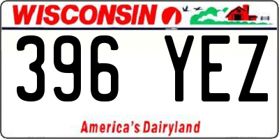 WI license plate 396YEZ