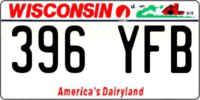 WI license plate 396YFB