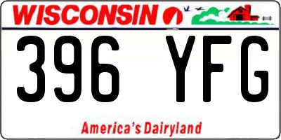 WI license plate 396YFG