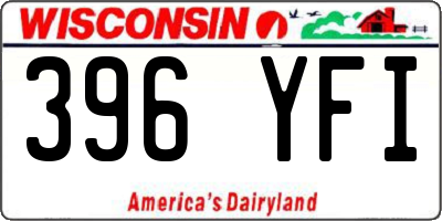WI license plate 396YFI