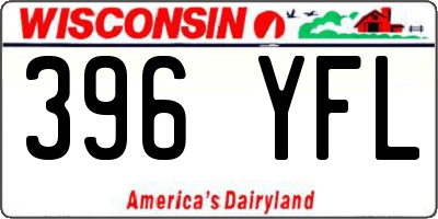 WI license plate 396YFL
