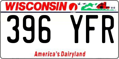 WI license plate 396YFR