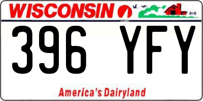 WI license plate 396YFY