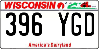 WI license plate 396YGD
