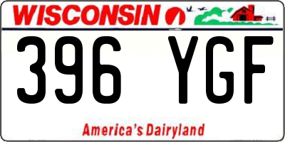 WI license plate 396YGF
