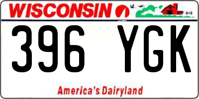WI license plate 396YGK