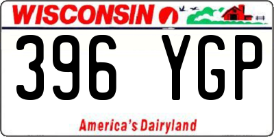 WI license plate 396YGP