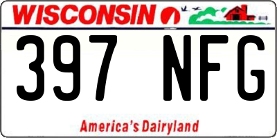 WI license plate 397NFG