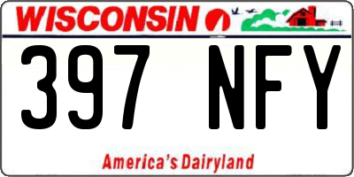 WI license plate 397NFY