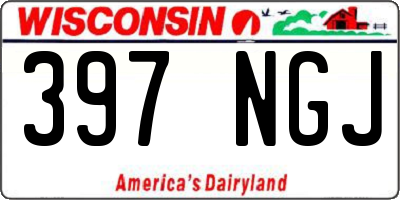 WI license plate 397NGJ