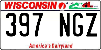 WI license plate 397NGZ