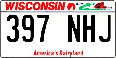 WI license plate 397NHJ