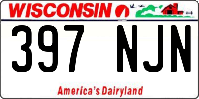 WI license plate 397NJN