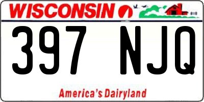WI license plate 397NJQ