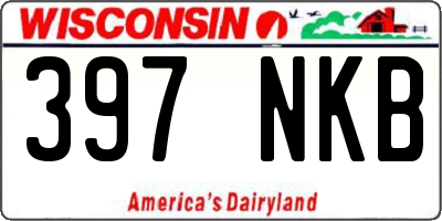 WI license plate 397NKB
