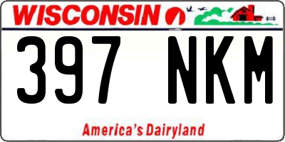 WI license plate 397NKM