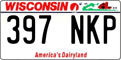 WI license plate 397NKP