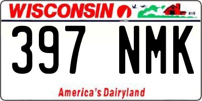 WI license plate 397NMK