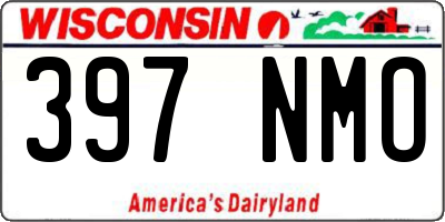 WI license plate 397NMO