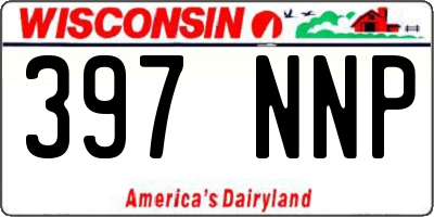 WI license plate 397NNP