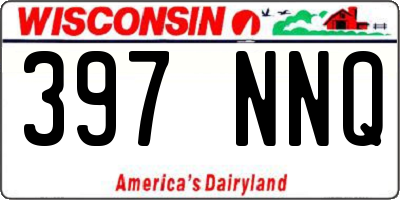 WI license plate 397NNQ