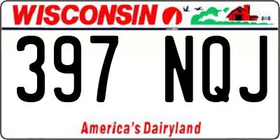 WI license plate 397NQJ