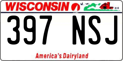 WI license plate 397NSJ