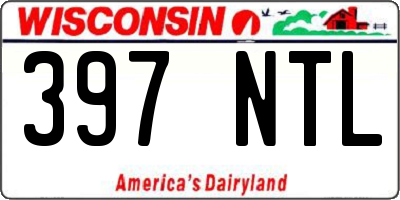 WI license plate 397NTL
