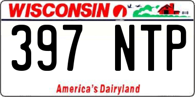 WI license plate 397NTP