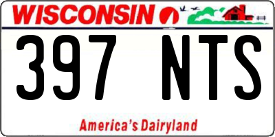 WI license plate 397NTS