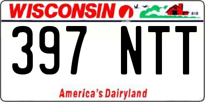 WI license plate 397NTT