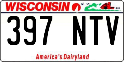 WI license plate 397NTV
