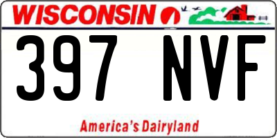 WI license plate 397NVF