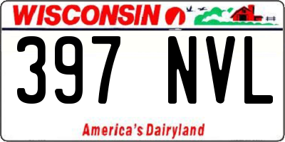 WI license plate 397NVL