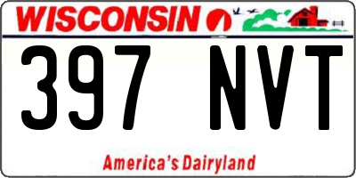 WI license plate 397NVT