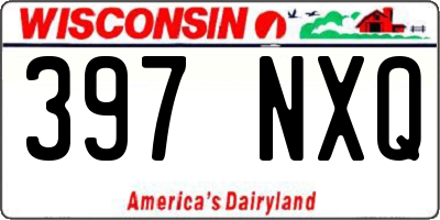 WI license plate 397NXQ