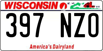 WI license plate 397NZO