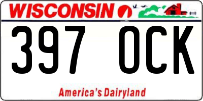 WI license plate 397OCK
